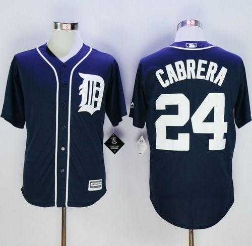 Detroit Tigers #24 Miguel Cabrera Navy Blue New Cool Base Stitched Baseball Jersey,We sell and wholesale Detroit Tigers #24 Miguel Cabrera Navy Blue New Cool Base Stitched Baseball Jersey on line form chian!